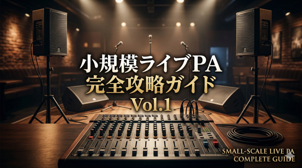 小規模ライブPA完全攻略ガイド